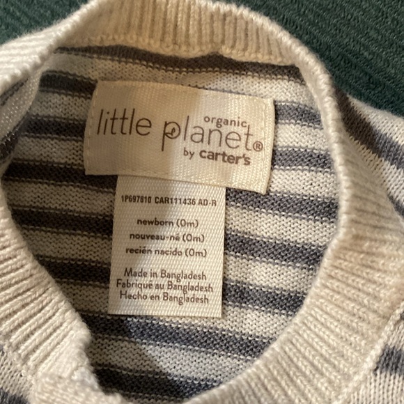 Little Planet by Carter’s organic striped newborn top only - Picture 7 of 7